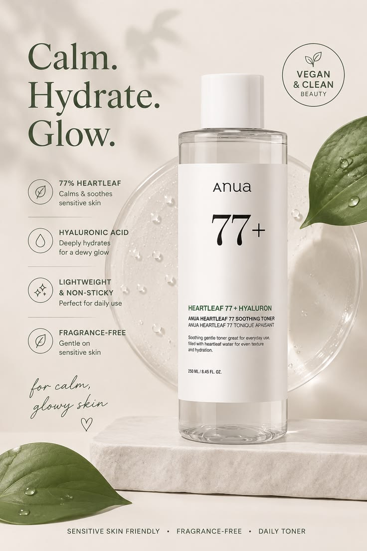 Anua Heartleaf 77 Hyaluron Soothing Toner